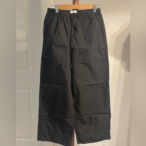 Babaton Black Wide-Leg Utility Pants